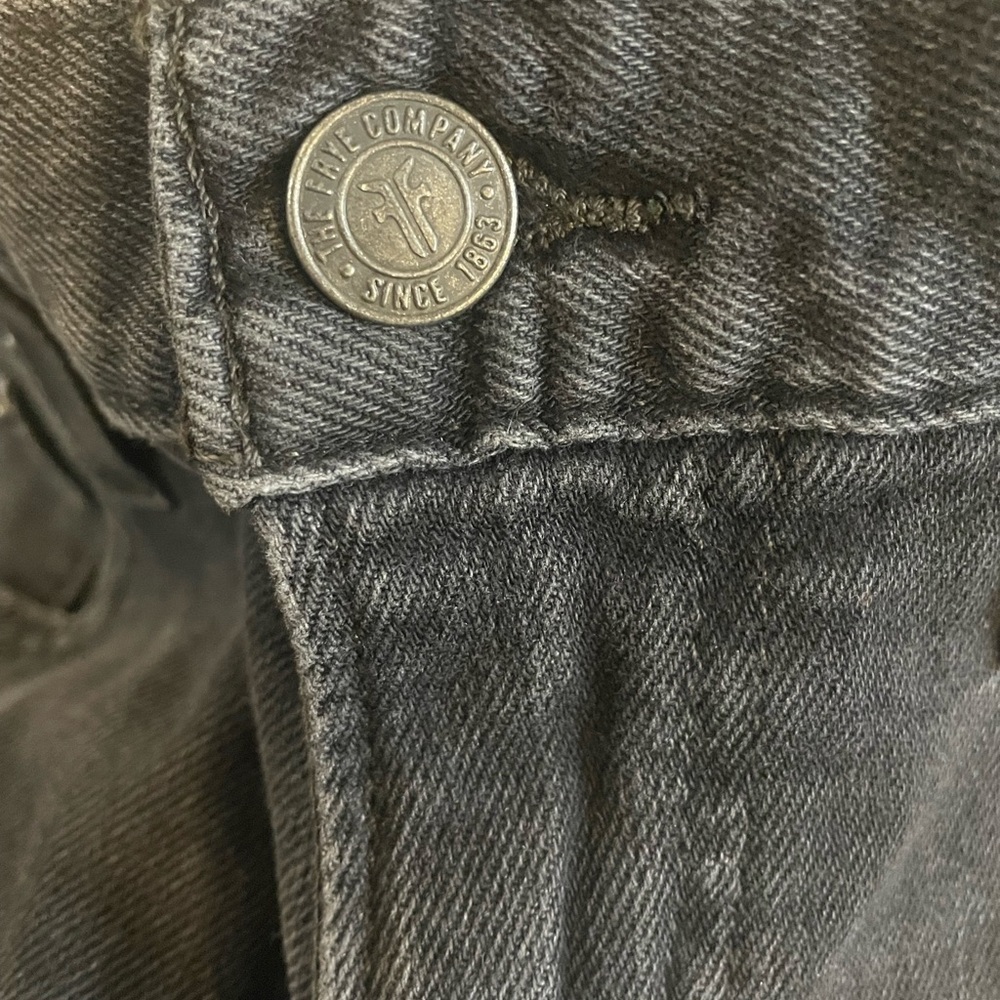 Frye Black Skinny Jeans Size 29 Cotton Blend Westerncore gothcore dark academia - Picture 5 of 7